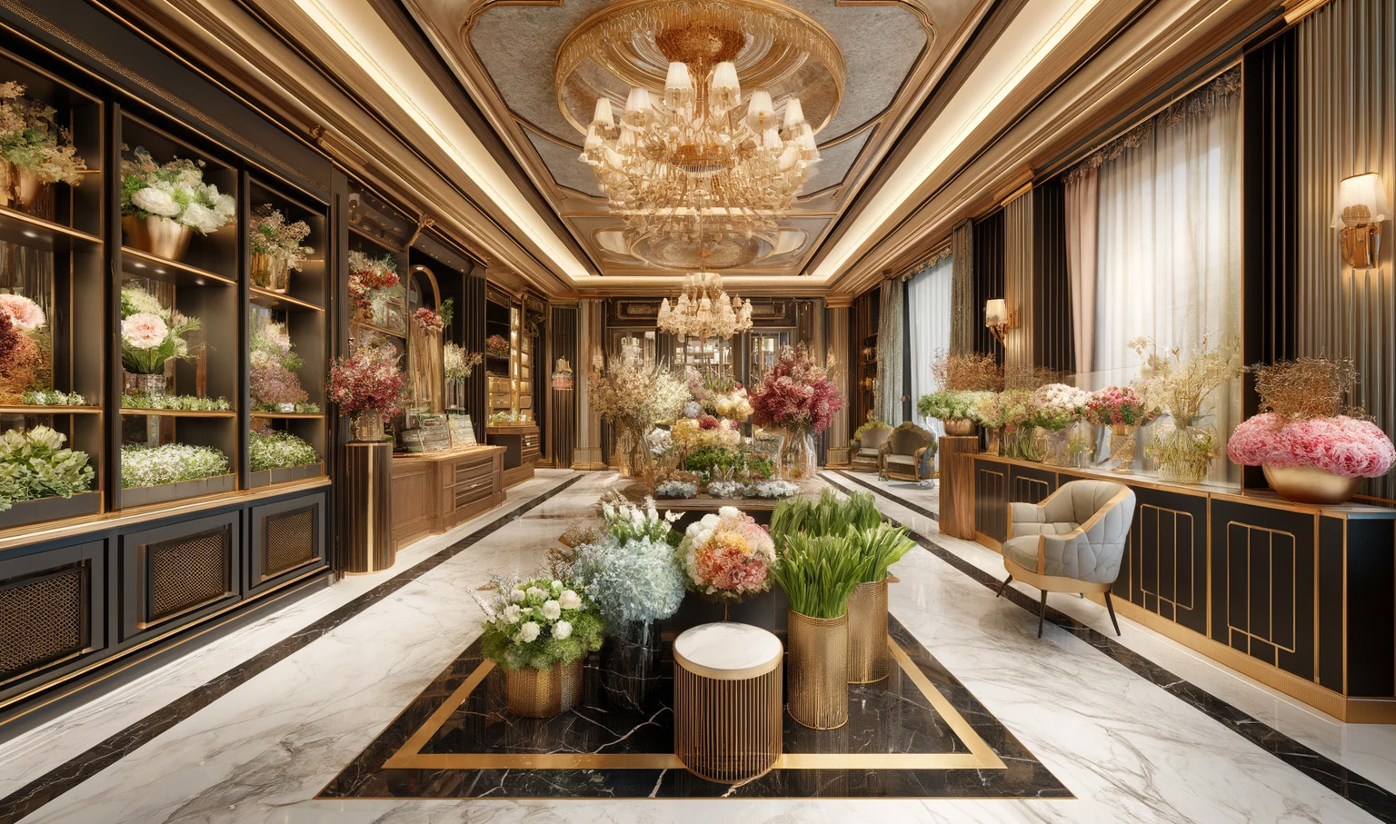 flower shop design in Dubai